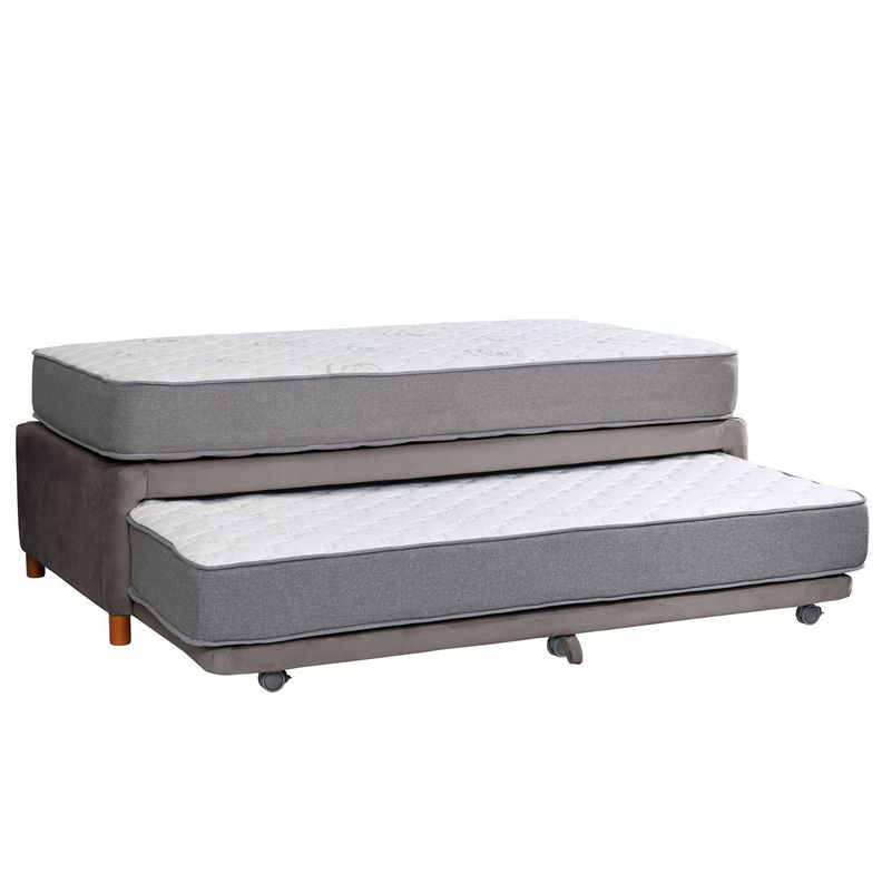 CAMA NIDO ZEN BEST TELA GRIS 1 1/2 PZA-0