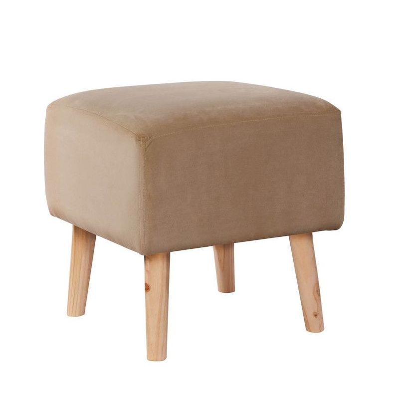 Pouf Burdeos Tela Velvet Beige-0