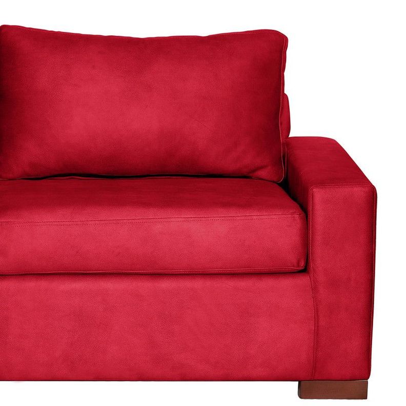 Sofa Cama Livorno 2Pl Cuero Kentucky Rojo-3
