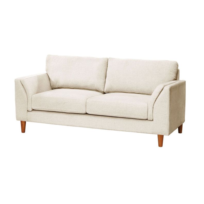 Sofa Milan 2C Con Resortes Pocket Lino Blanco-1