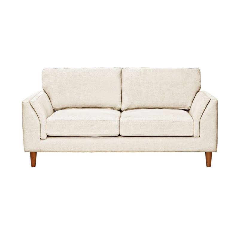 Sofa Milan 2C Con Resortes Pocket Lino Blanco-0