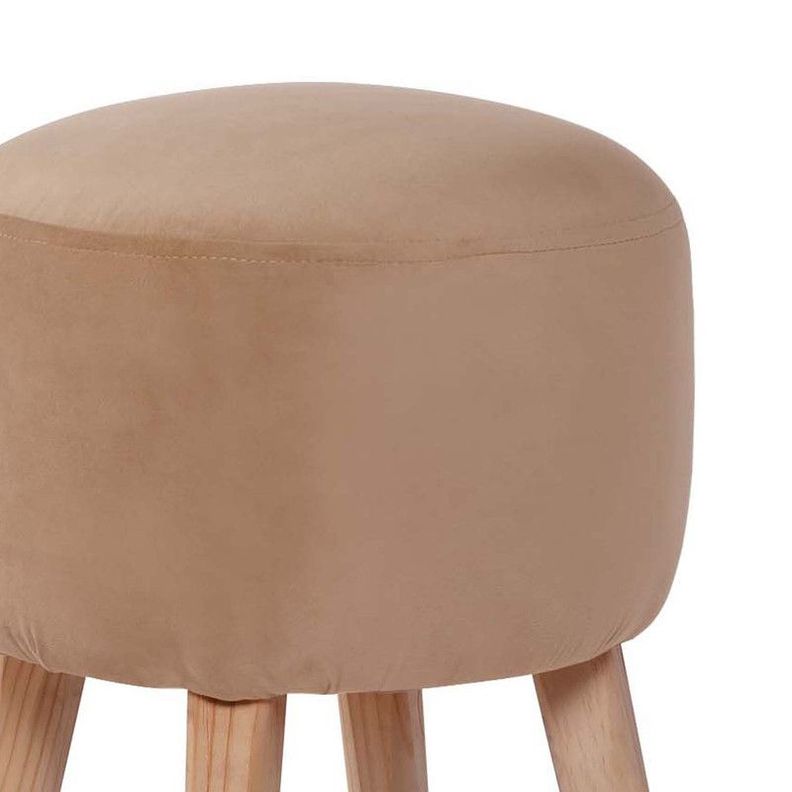 Pouf Nantes Tela Velvet Beige-1