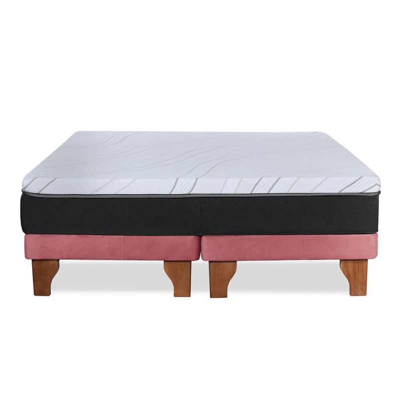 CAMA ZEN TOP FOAM SOFT TELA PALO ROSA SUPER KING-1