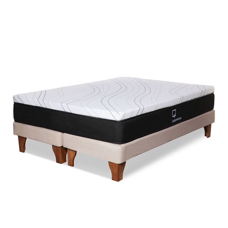 Cama Zen Top Foam Visco Lino Blanco 2Pza-1