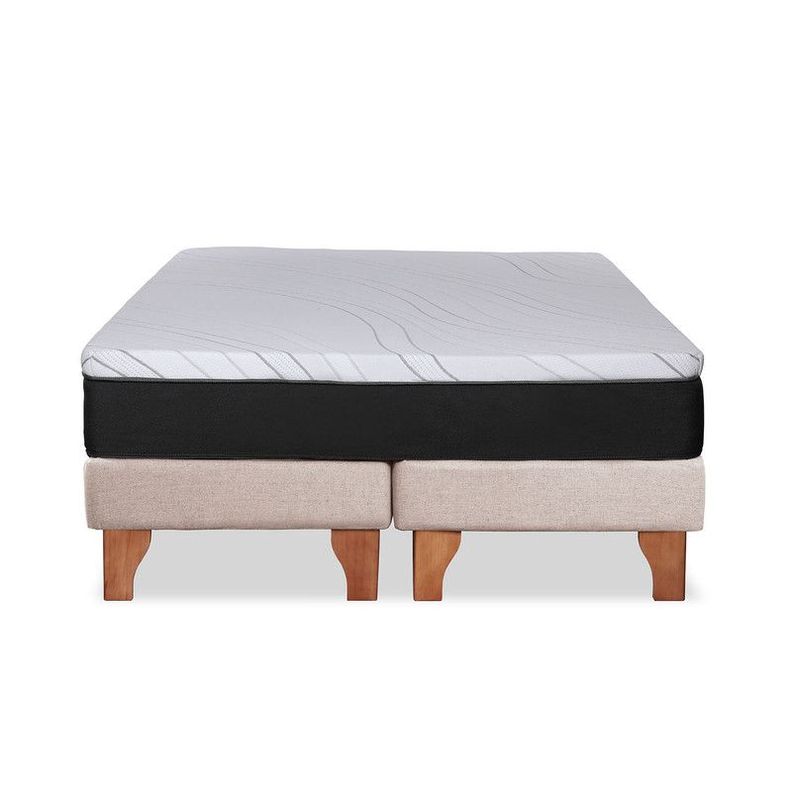 Cama Zen Top Foam Visco Lino Blanco 2Pza-5