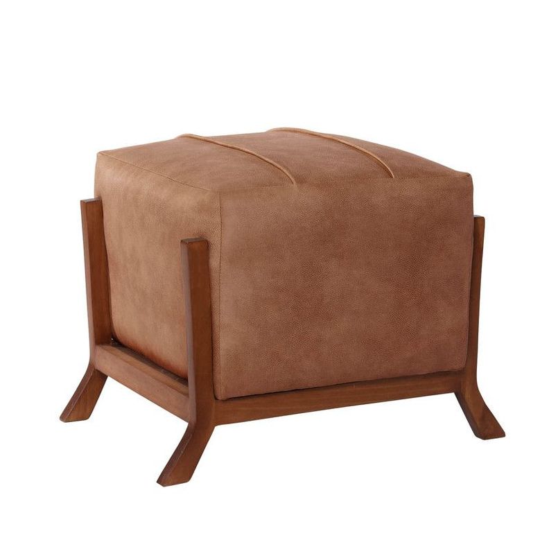 Pouf Marsella  Cuero Kentucky Tabaco-0