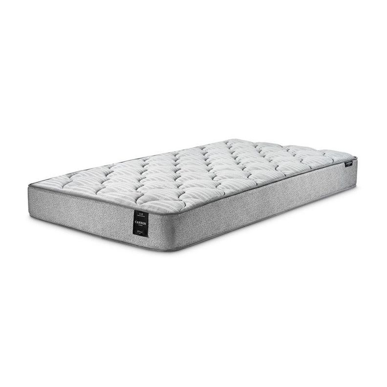 Combo Cama Cannon 1,5 Plaza Textil + Respaldo Tela Gris-6