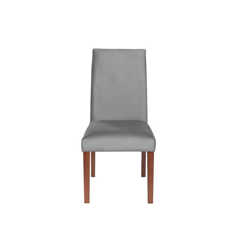 Juego De Comedor Alicante 6 Sillas Cadiz Tela Velvet Gris-3