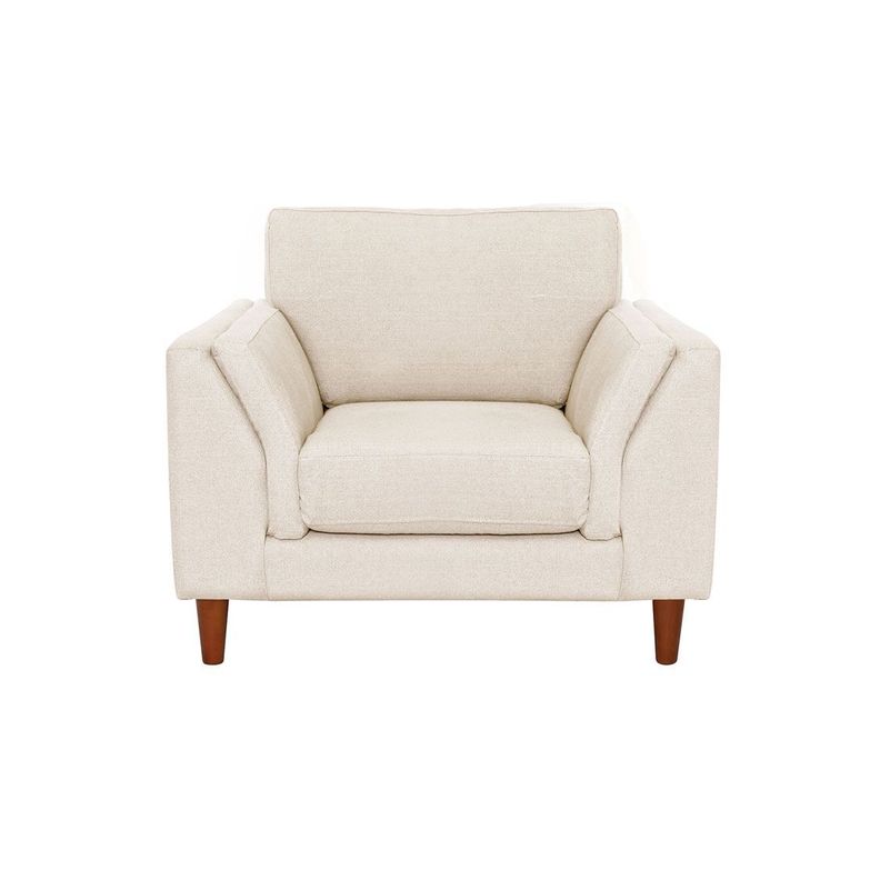 Sofa Milan 1C Con Resortes Pocket Lino Blanco-0