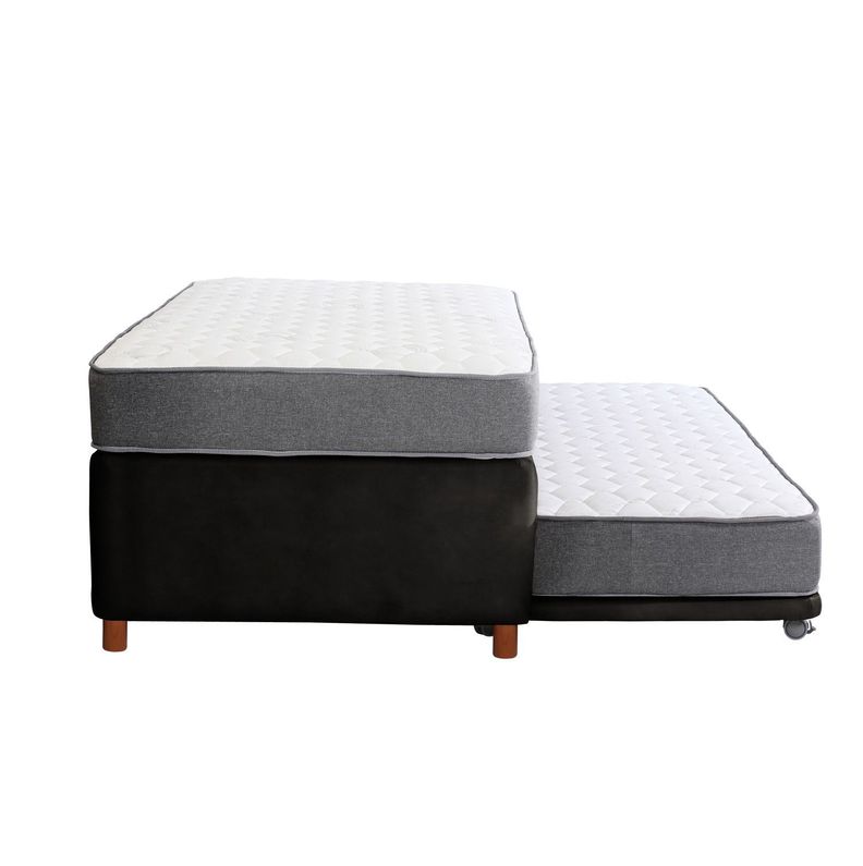 CAMA NIDO ZEN BEST CUERO NEGRO 1 1/2 PZA-2