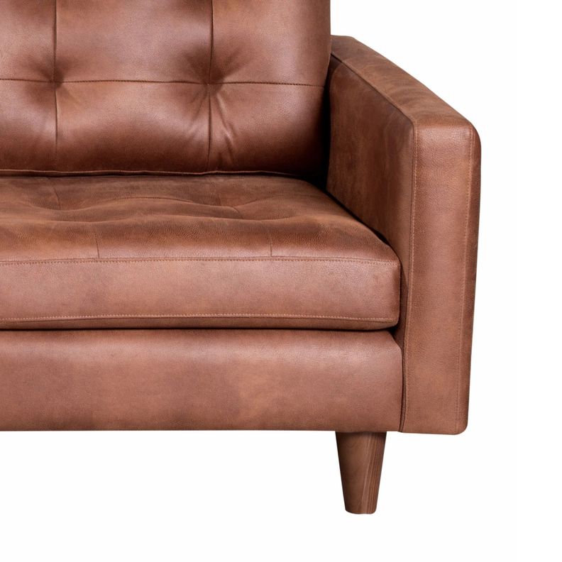 Sofa Seccional Izquierdo Napoles Cuero Kentucky Tabaco-4
