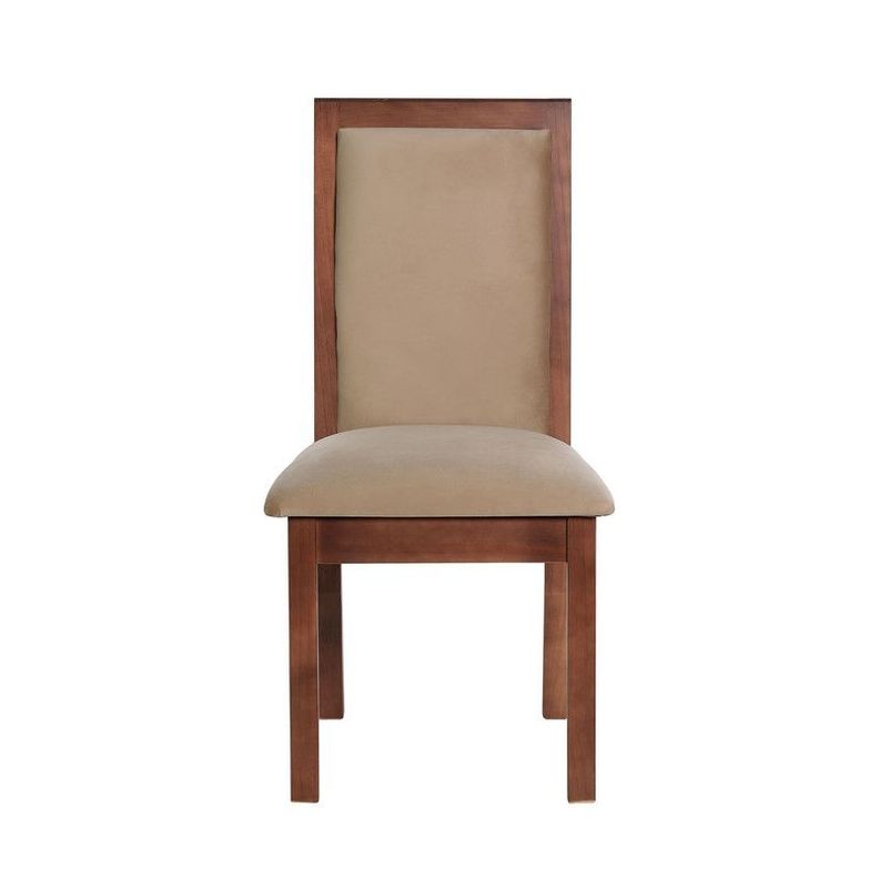 Juego De Comedor Sevilla 2 Sillas Girona + 2 Bancas Tela Velvet Beige-3