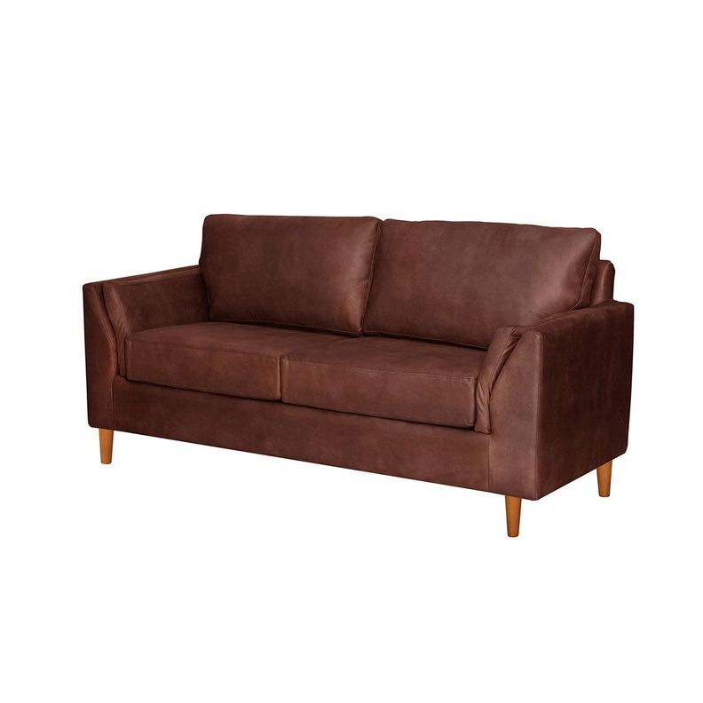 Sofa Milan 2C Con Resortes Pocket Cuero Kentucky Café Moro-1