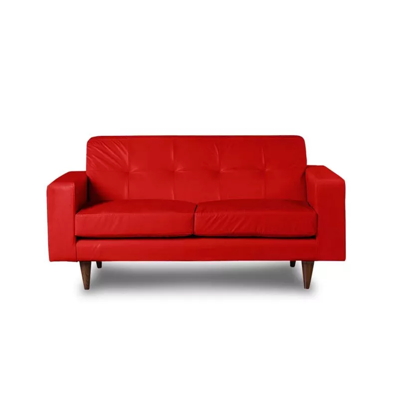 SOFA SALERNO 2C PU ROJO