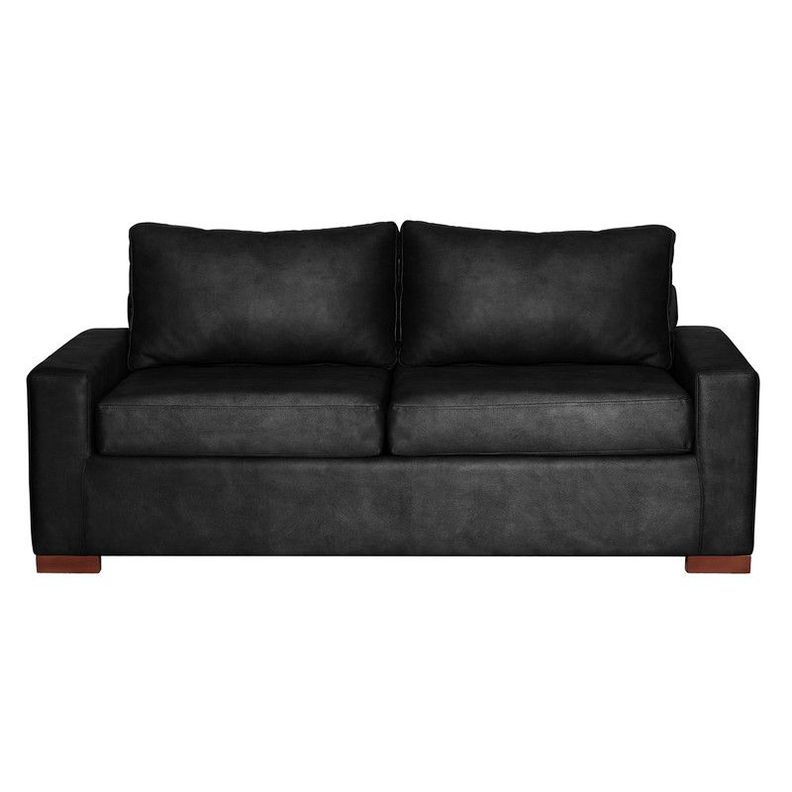 Sofa Cama Livorno 2Pl Cuero Kentucky Negro-2