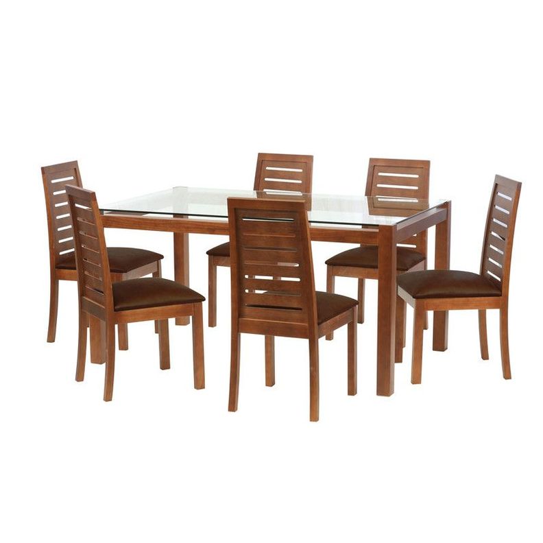 Juego De Comedor Barcelona 1600X1000 S/Tenerife Pu Chocolate-0
