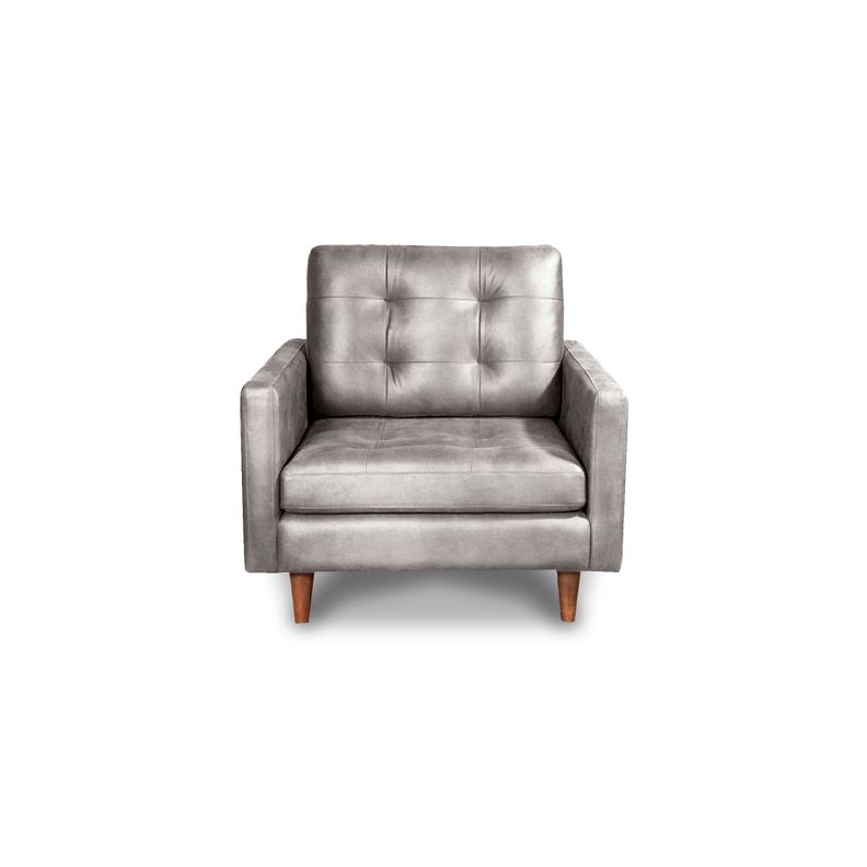 SOFA NAPOLES 1C CUERO KENTUCKY GRIS-0