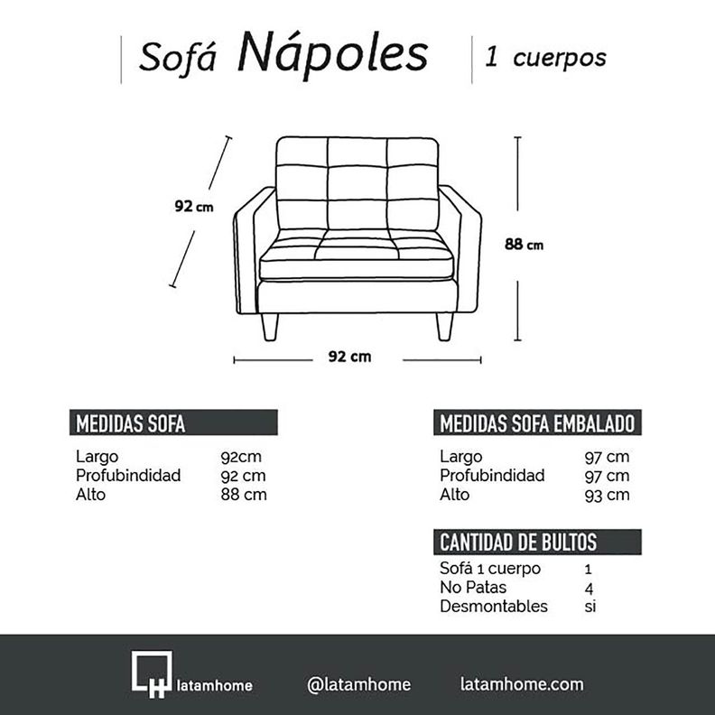 SOFA NAPOLES 1C CUERO KENTUCKY GRIS-3
