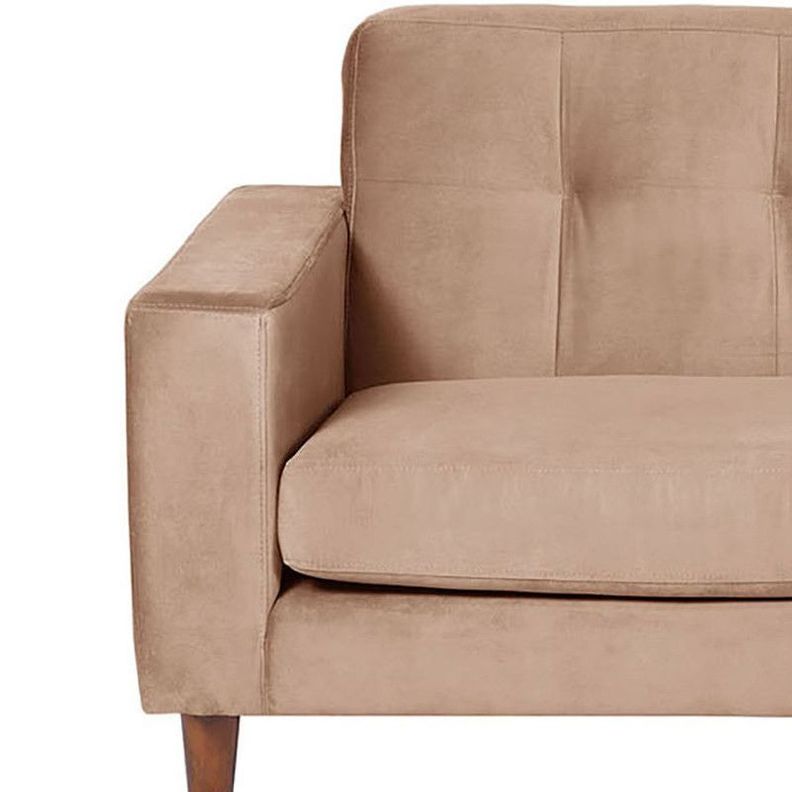 Sofa Chaiselong Der Salerno Tela  Velvet  Beige-2