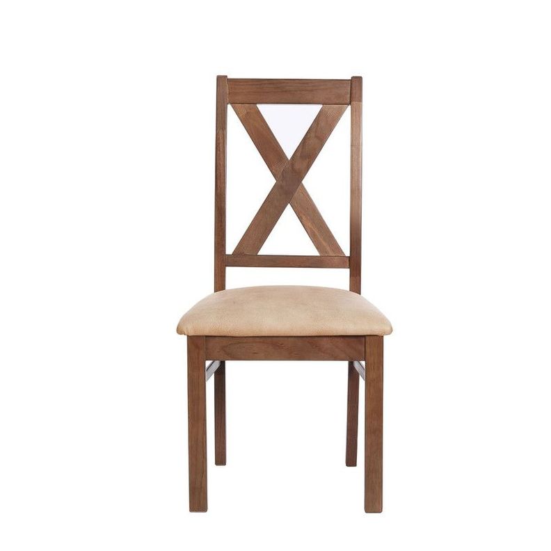 Juego De Comedor Sevilla 2 Sillas Segovia + 2 Bancas Cuero Kentucky Beige-3
