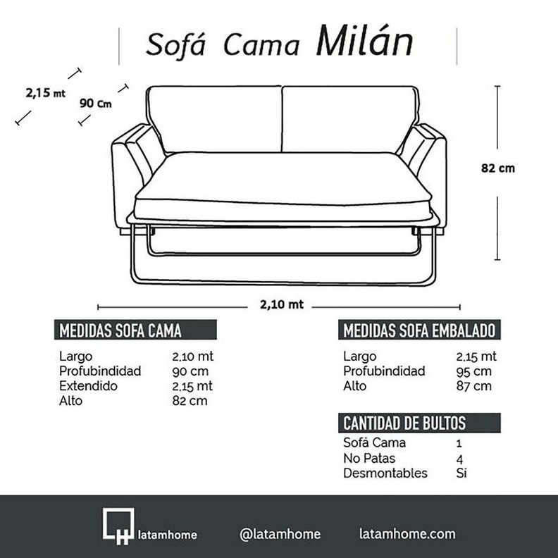 Sofa Cama Milan 2Pl Con Resortes Pocket Cuero Kentucky Tabaco-3