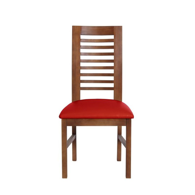 Juego De Comedor Sevilla 2 Sillas Salamanca + 2 Bancas Pu Rojo-3