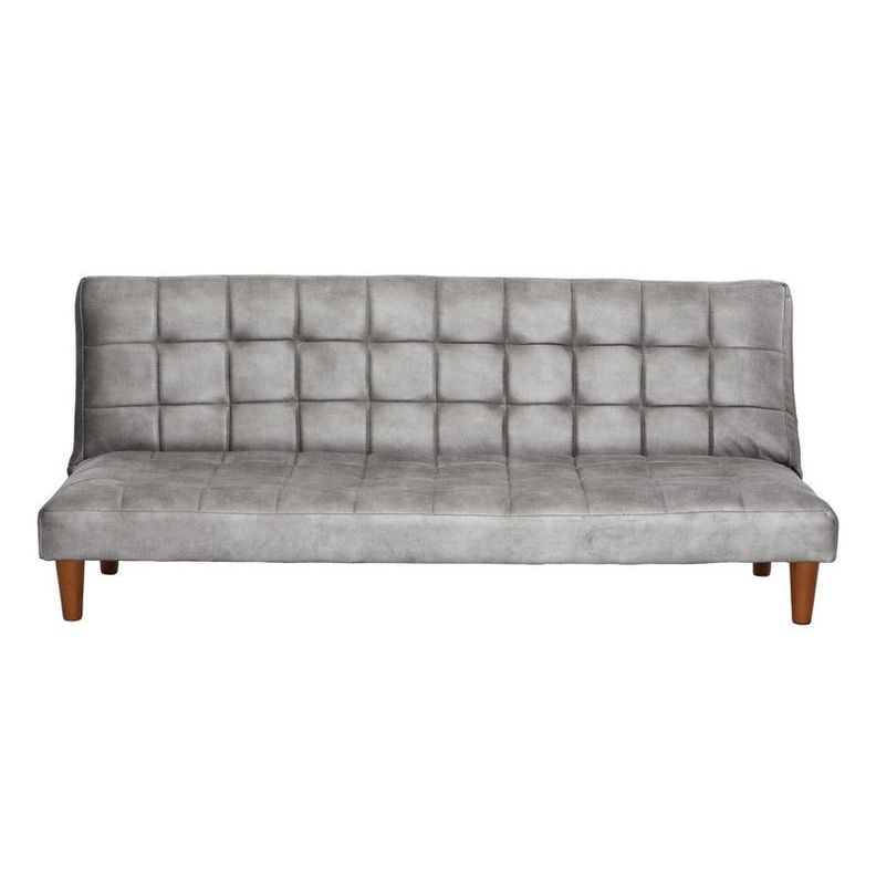 FUTON TURIN  CUERO KENTUCKY GRIS-0