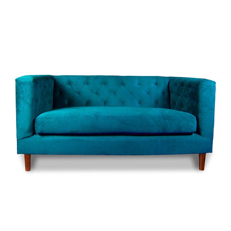SOFA BRESCIA 2C TELA VELVET VIVIAN AZUL-0