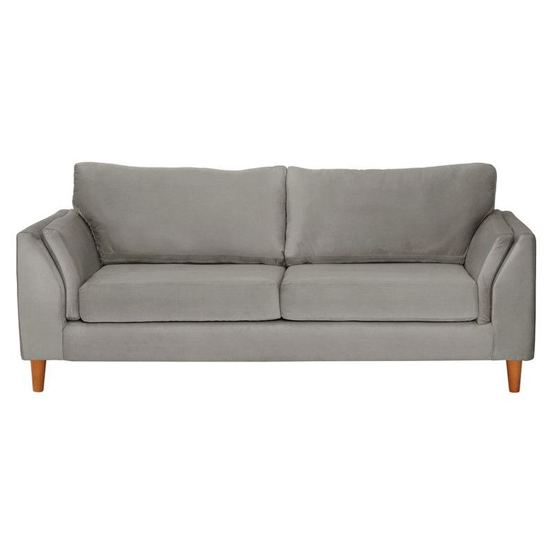 Sofa Milan 3C Con Resortes Pocket Tela Velvet Gris-0