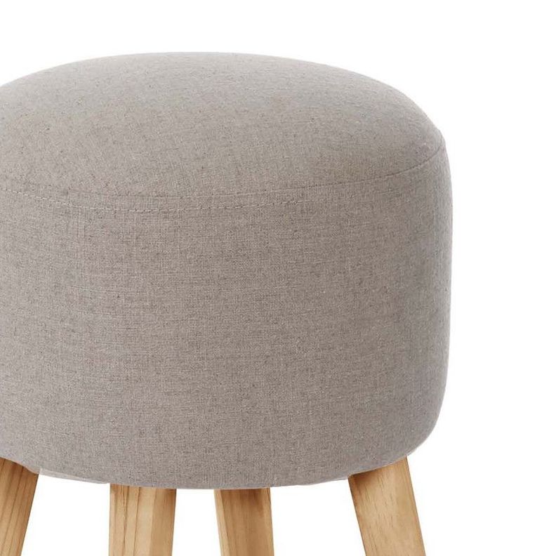 Pouf Nantes Lino Gris Claro-1