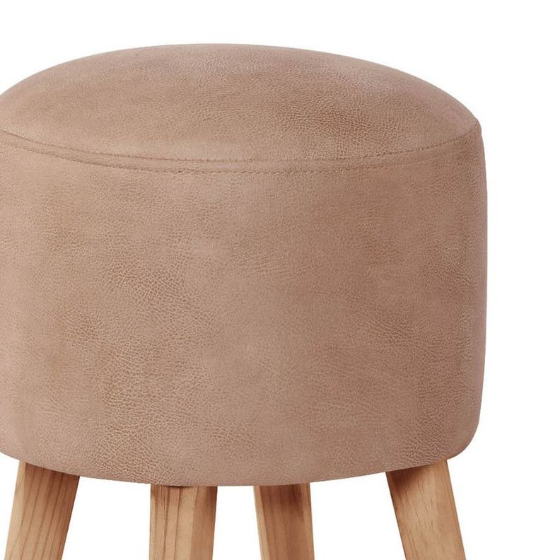 Pouf Nantes  Cuero Kentucky Beige-1