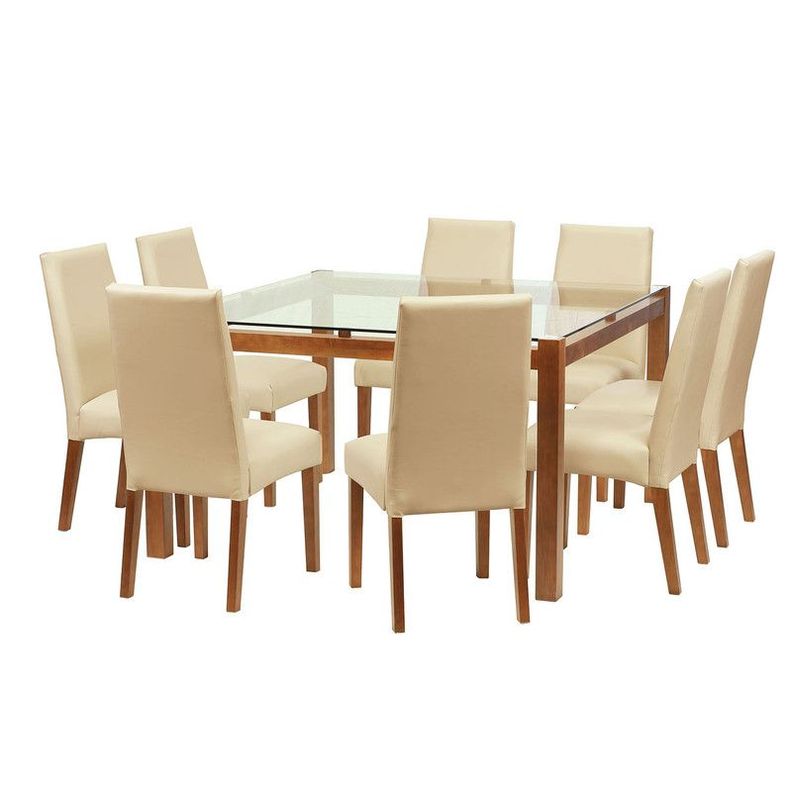 Juego De Comedor Barcelona 1400X1400 S/Cadiz Pu Beige-0