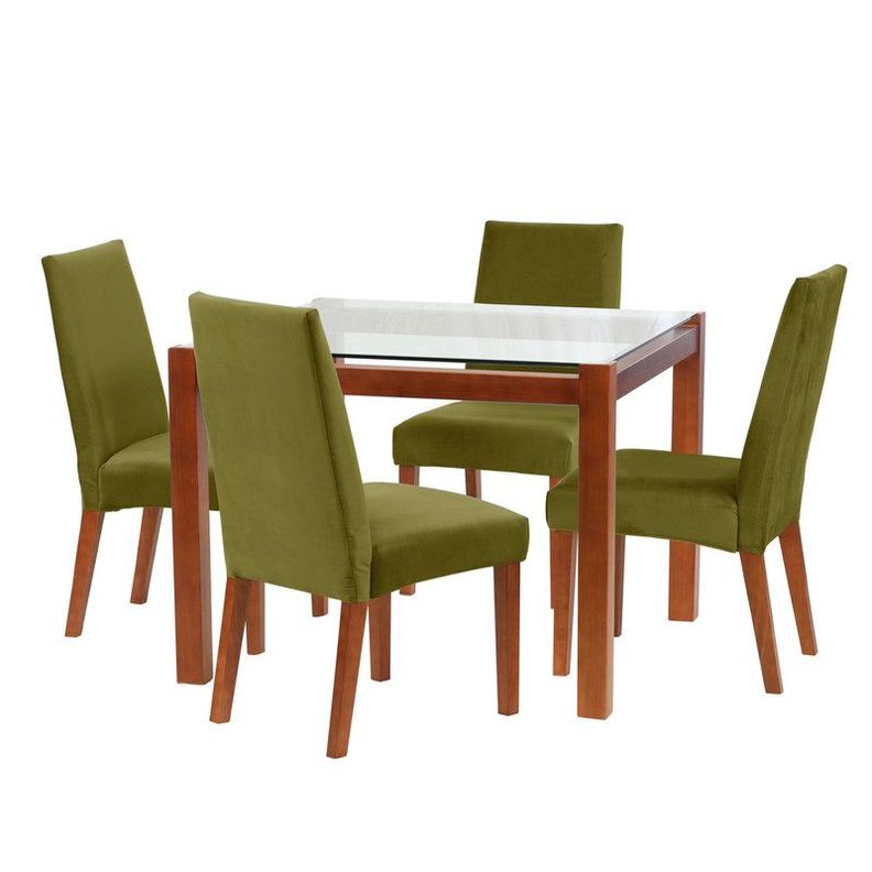 Juego De Comedor Barcelona 1000X1000 S/Cadiz Tela Verde-0