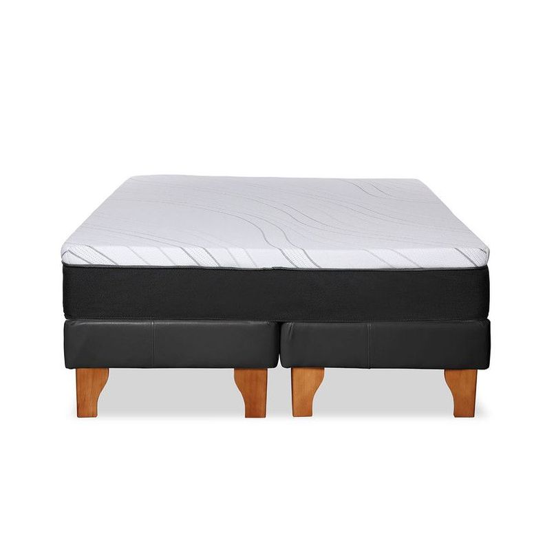 Cama Zen Top Foam Visco Pu Negro 2Pza-5
