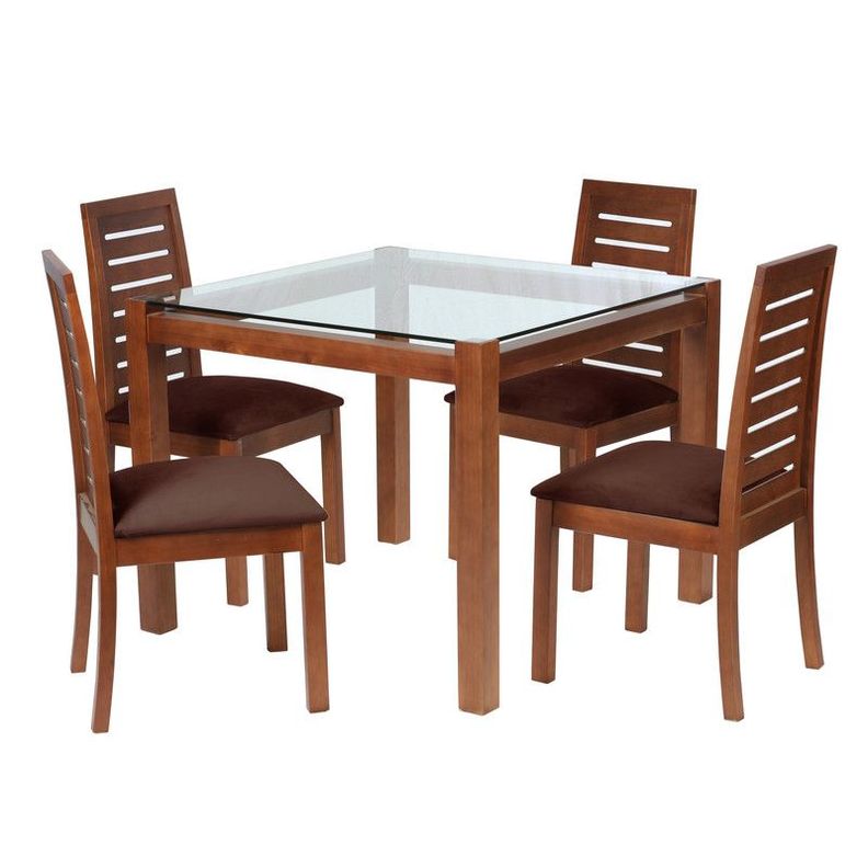 Juego De Comedor Barcelona 1000X1000 S/Tenerife Tela Chocolate-0