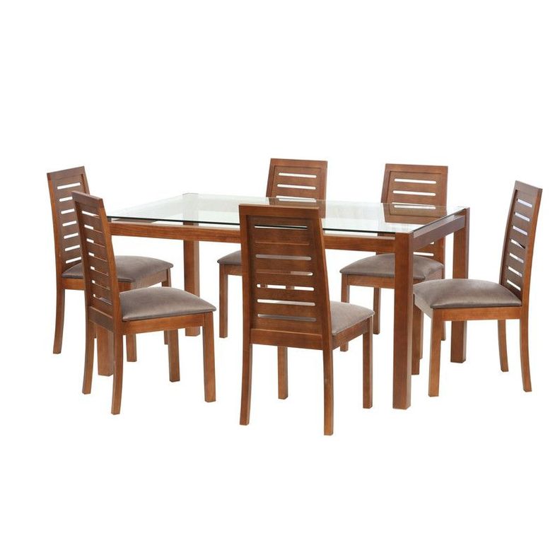 Juego De Comedor Barcelona 1600X1000 S/Tenerife Cuero Gris-0