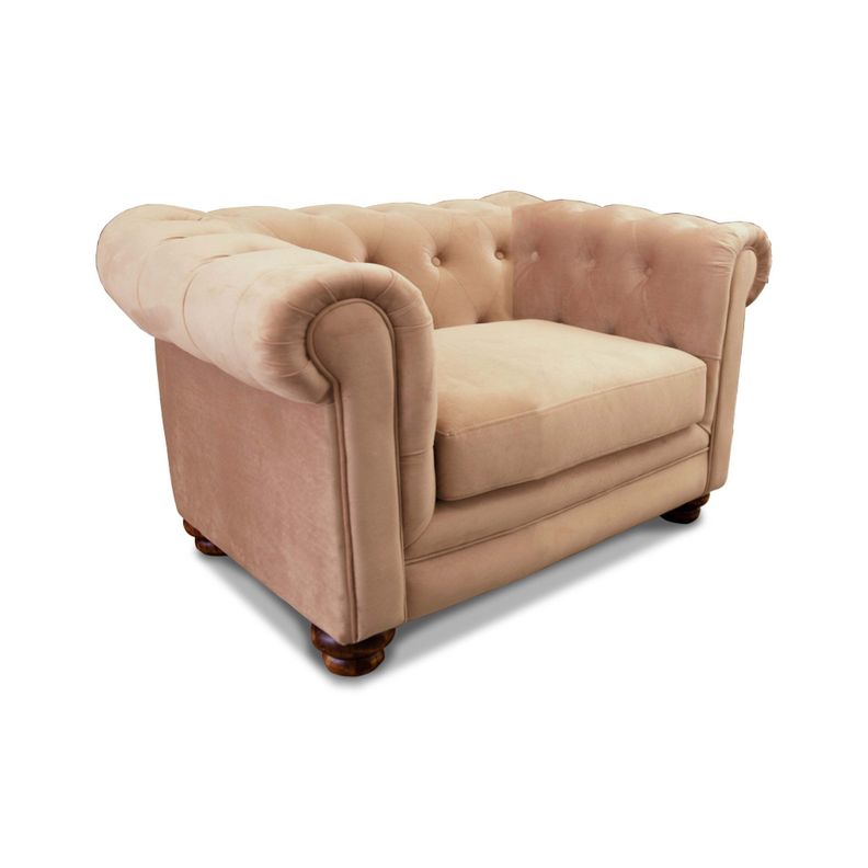 SOFA FLORENCIA 1C TELA VELVET BEIGE-1