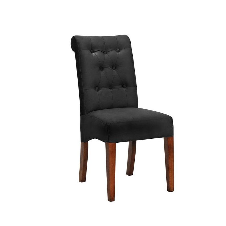 Silla Oviedo Tela Velvet Negro-1