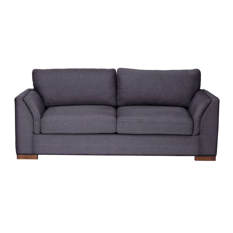 Sofa Cama Milan 2Pl Con Resortes Pocket Lino Gris Oscuro-1