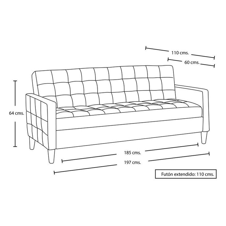 FUTON GENOVA  PU CHOCOLATE-5