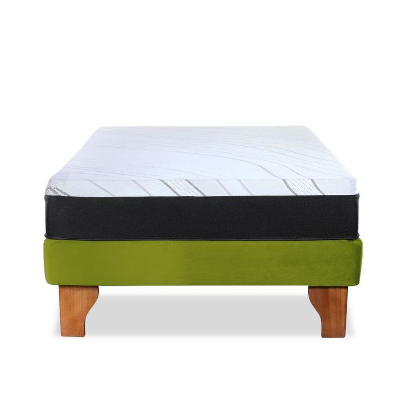 Cama Europea Zen Pro 1.5 Pza Tela Velvet Pistacho-2