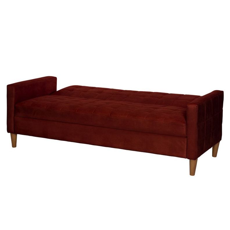 FUTON GENOVA  CUERO KENTUCKY ROJO-3