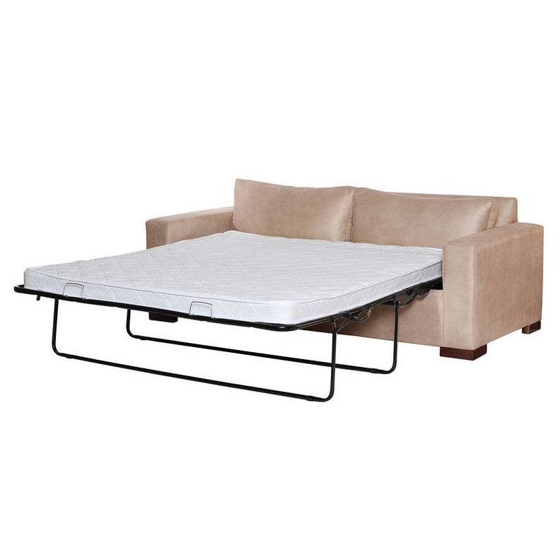 Sofa Cama Livorno 2Pl Cuero Kentucky Beige-0