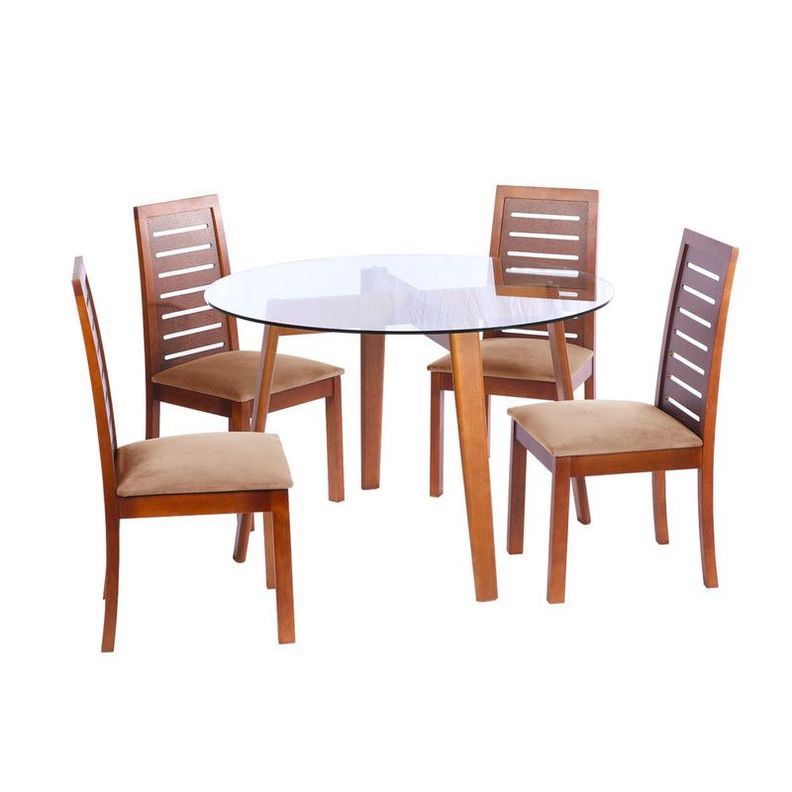 Juego De Comedor Valencia S/Tenerife Tela Beige-0