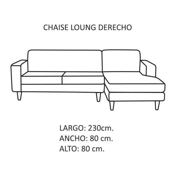 SOFA CHAISELONG DER SALERNO PU NEGRO-3
