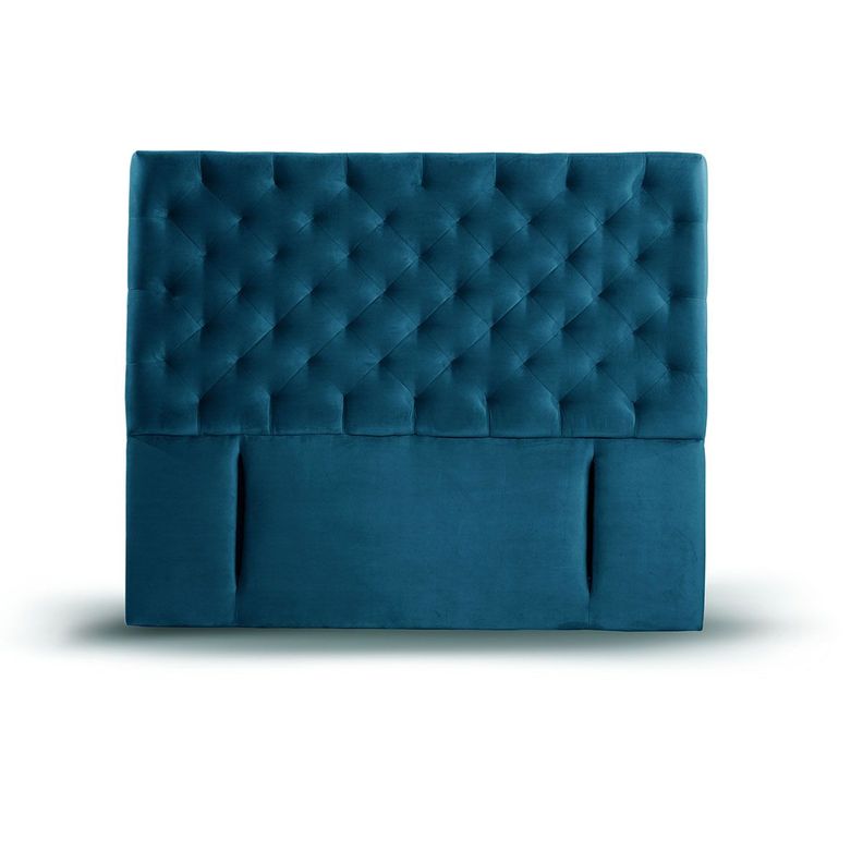 RESPALDO BRESCIA TELA AZUL KING