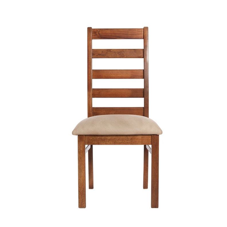 Juego De Comedor Alicante 6 Sillas Burgos Cuero Kentucky  Beige-3