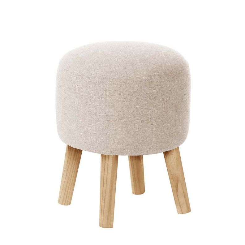 Pouf Nantes Lino Blanco-0
