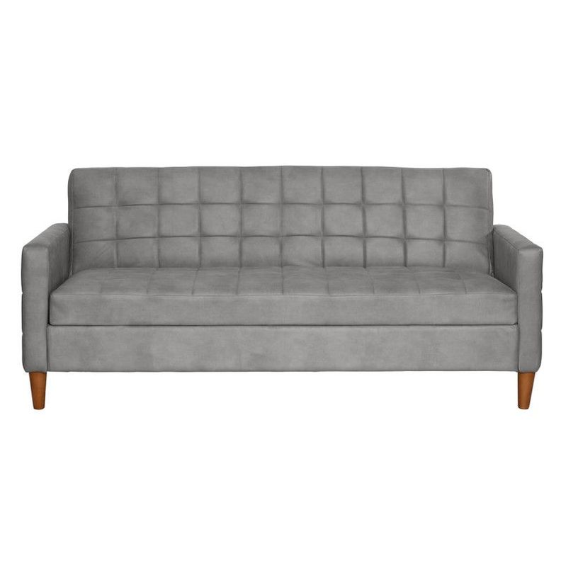 FUTON GENOVA  CUERO KENTUCKY GRIS-0