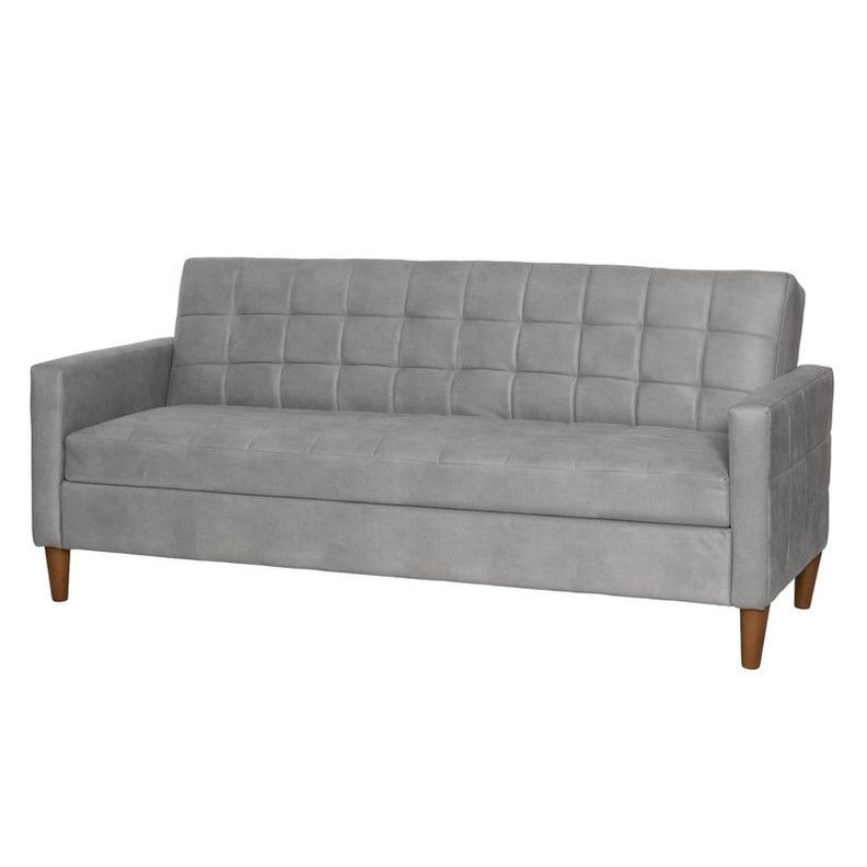 FUTON GENOVA  CUERO KENTUCKY GRIS-1